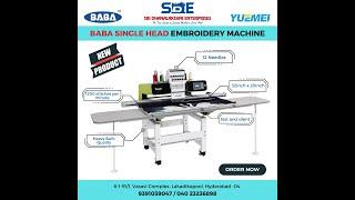 BABA Single Head Embroidery Machine