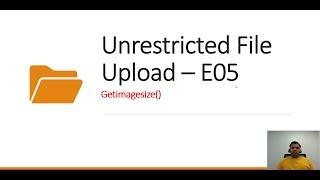 File Upload  - E05 | Getimagesize