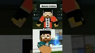 who strongest monster crafters vs herobrine(xdjames)#minecraft