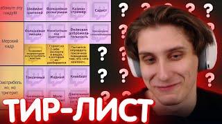 СЕКБИ СОСТАВИЛ ТИР-ЛИСТ РЕД ФЛАГОВ СТРИМЕРОВ? / Нарезка Секби