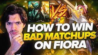 HOW TO BEAT BAD MATCHUPS WITH FIORA IN SEASON 13