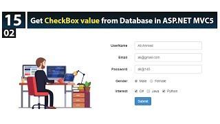 Class 15-How to get checkbox value from database and display in View in asp.net mvc 2019