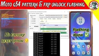 Moto g54 No factory reset option. password & frp unlock done. moto g54 full flashing.