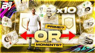 97 ICON MOMENTS R9 RONALDO IN A PACK! 10 X PRIME OR ICON MOMENTS PACKS! | FIFA 21 ULTIMATE TEAM