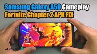 Samsung Galaxy A50 Gameplay Fortnite Chapter 2 with APK Fix "Device Not Supported"