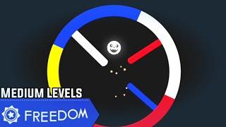 Color Switch - Freedom Mode All Levels Medium Gameplay Walkthrough #34