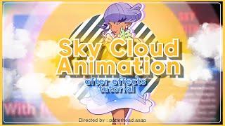 3d Cloud animation II After effects tutorial ( With and Without Plugins) II Candy style transitions