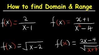 Domain and Range of a Function