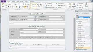 Create and Design Form in MS Infopath 2010 part 1