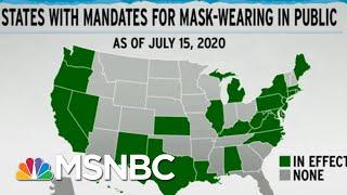 Corporations Fill Leadership Void On Mask Policy | Rachel Maddow | MSNBC