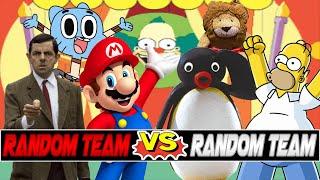 M.U.G.E.N. Battles | Gumball/Mr. Bean/Mario vs Homer Simpson/Pingu/ Rion