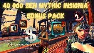 40 000 ZEN Mythic Insignia Bonus Pack Opening Neverwinter Mod 21