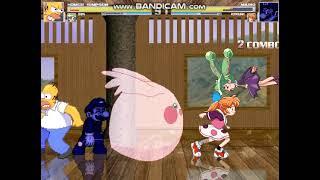 Mugen Homer Simpson and Bibin vs Mario and Popuri Nishino