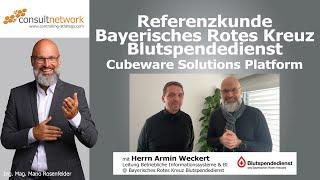 Referenzkunde Blutspendedienst Bayerisches Rotes Kreuz: Cubeware Solutions Platform