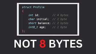 Why structs are larger than they appear and how to fix it | Memory alignment Explained