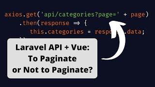 Laravel API: Paginated/Full List - Same Endpoint or Separate?