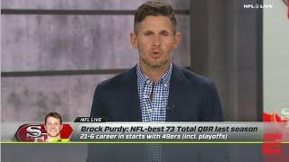 ESPN NFL LIVE | Dan Orlovsky PRAISES Brock Purdy, San Francisco 49ers WIN Because Of HIM, He's ELITE