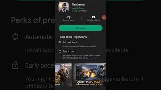 Undawn game develop by garena is finally on playstore