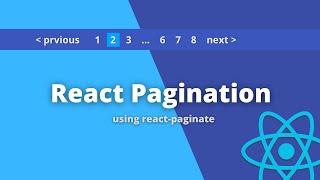 ReactJS Pagination Tutorial using React Paginate
