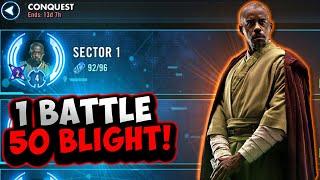 Conquest Sector 1: Full Feat & Cheese Guide.  40 Blight, 1 Battle!