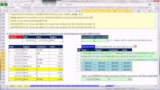 Ctrl + Shift + Enter: Excel Array Formulas 16: Formulas To Extract Records With Criteria 23 examples