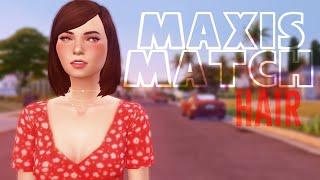 Maxis Match hair - Женские прически в стиле Максис Часть 1 [The Sims 4]
