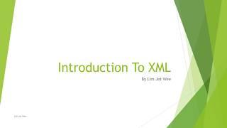 eXtensible Markup Language (XML)