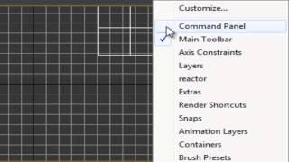 How to found a (Command Panel) bar on Autodesk 3ds max