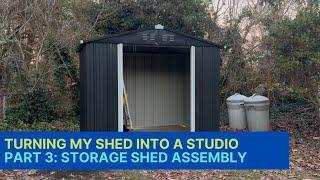 Turning my Shed into a Hobby Studio - Part 3: Metal Storage Shed Assembly