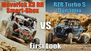 2021 Can-Am Maverick X3 X RS Turbo RR with Smart-Shox First Look VS Polaris Turbo S Comparison