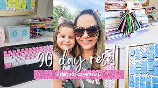 90 DAY RESET ROUTINE  a late start, building momentum, setting goals