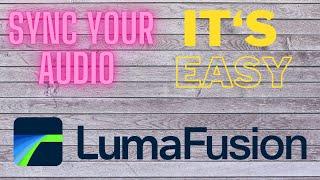 Lumafusion can Separate and sync your audio and video