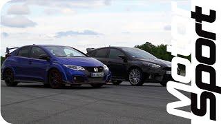 Drag race : Ford Focus RS VS Honda Civic Type-R