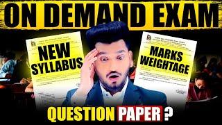 NIOS New Syllabus for On Demand Examination | Question Paper Pattern | Passing Marks | Weightage