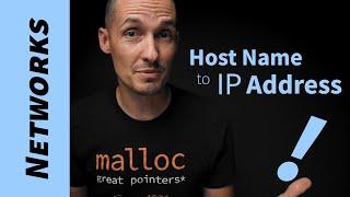 How to get an IP address from a host name? (Example in C)