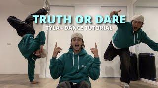 TRUTH OR DARE Tyla - DANCE TUTORIAL SLOW STEP BY STEP!