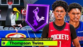 AMEN THOMPSON & AUSAR THOMPSON BUILD has REC PLAYERS TERRIFIED in NBA 2K25! (THOMPSON TWINS)