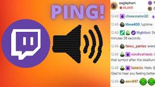 How to get a sound Notification for Twitch Chat Messages | Single Screen Streaming | Chatty