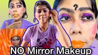 No Mirror Makeup Challenge@sroyslifestyle @BENATURALRekha @ThatGlamGirl @nilanjanadhar