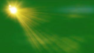 Sunlight rays green screen video | sunlight green screen effect