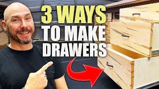 3 Ways To Build EASY DIY Drawers | Good, Better, Best