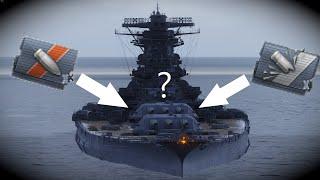 World of Warships: 650mm turret armor vs 460mm gun!