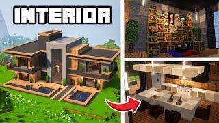 Large Modern House (INTERIOR) / Minecraft Tutorial