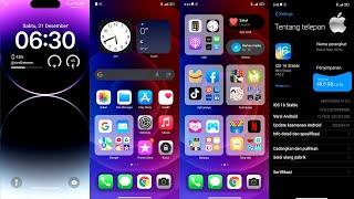 Tema iPhone iOS 16 Stable Sempurna Permanen Untuk Semua HP Xiaomi