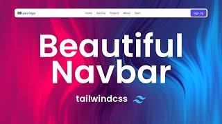  Beautiful Navbar Design with Tailwind CSS | Step-by-Step Tutorial 