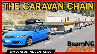 How Many CARAVANS Can You TOW? - BeamNG Mods