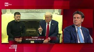 Giuseppe Conte sull'incontro Trump-Zelensky - Lo stato delle cose 03/03/2025