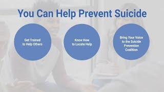 Suicide Prevention - Learn to Help Others