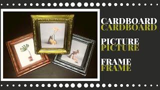CARDBOARD PICTURE FRAME | DIY wall decorating ideas