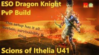 ESO Dragon Knight PvP Build U41l Old School + New School = OP l Written Build in Discord